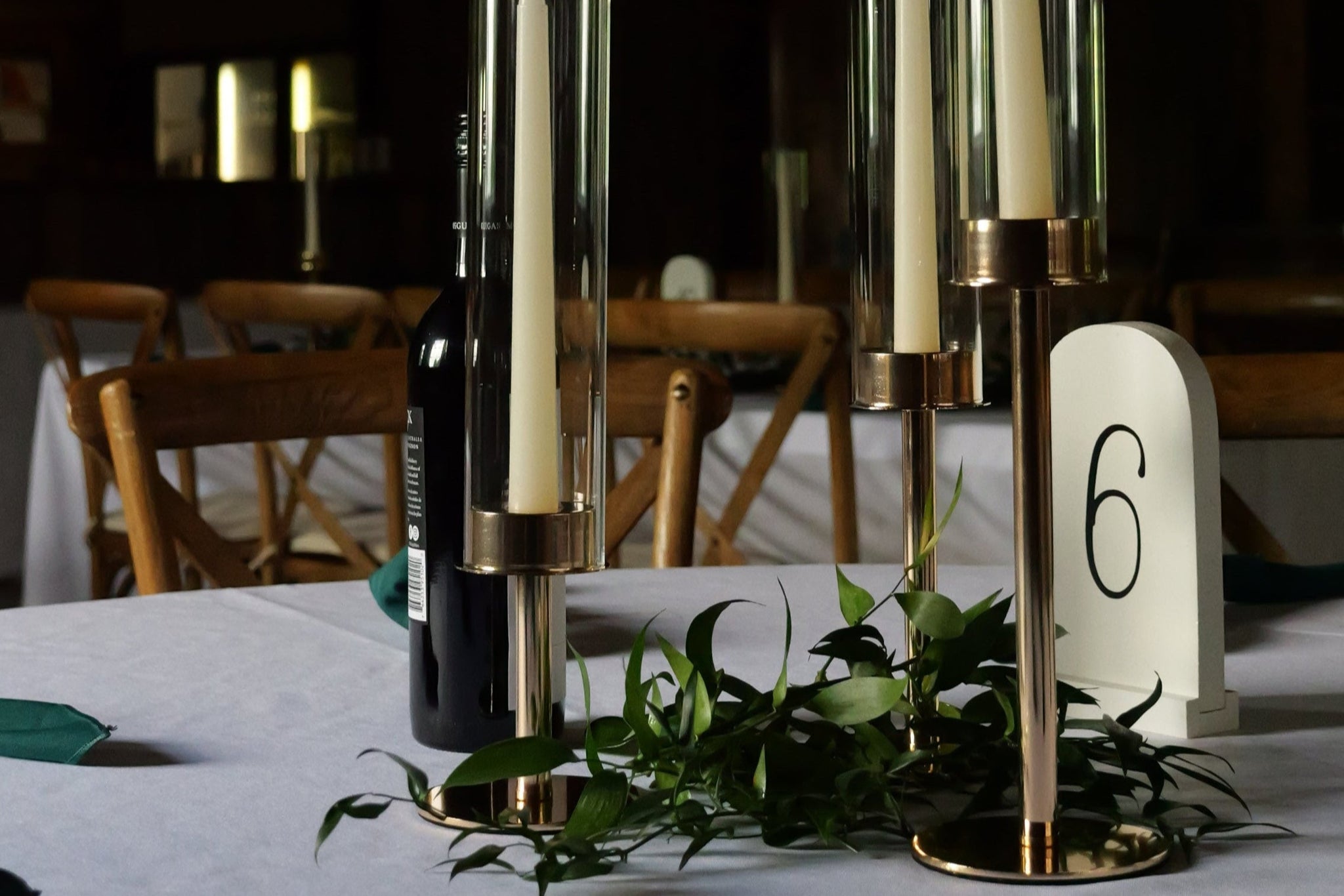 Table decor with Wedding florals for a luxury wedding