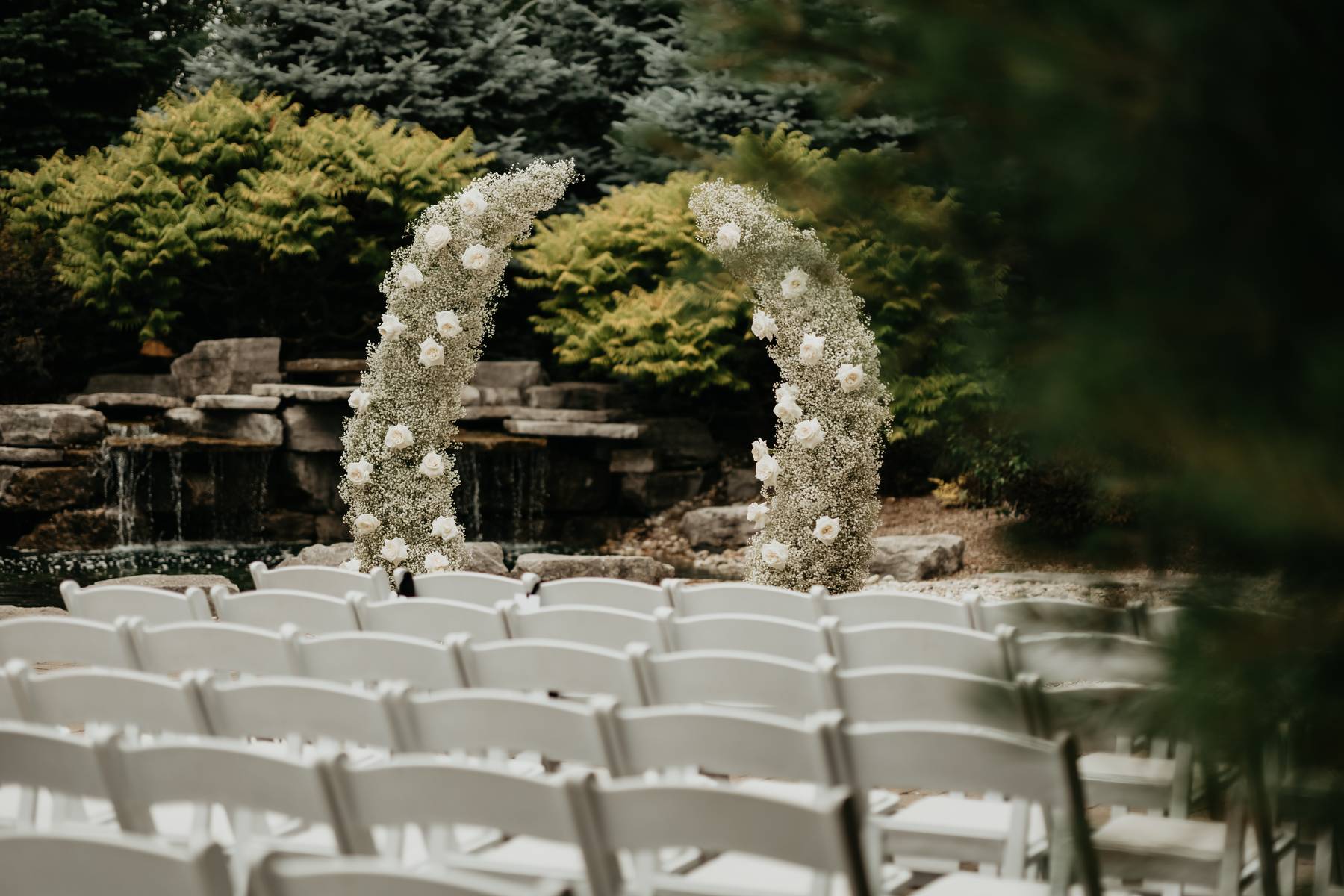 Wedding floral arch